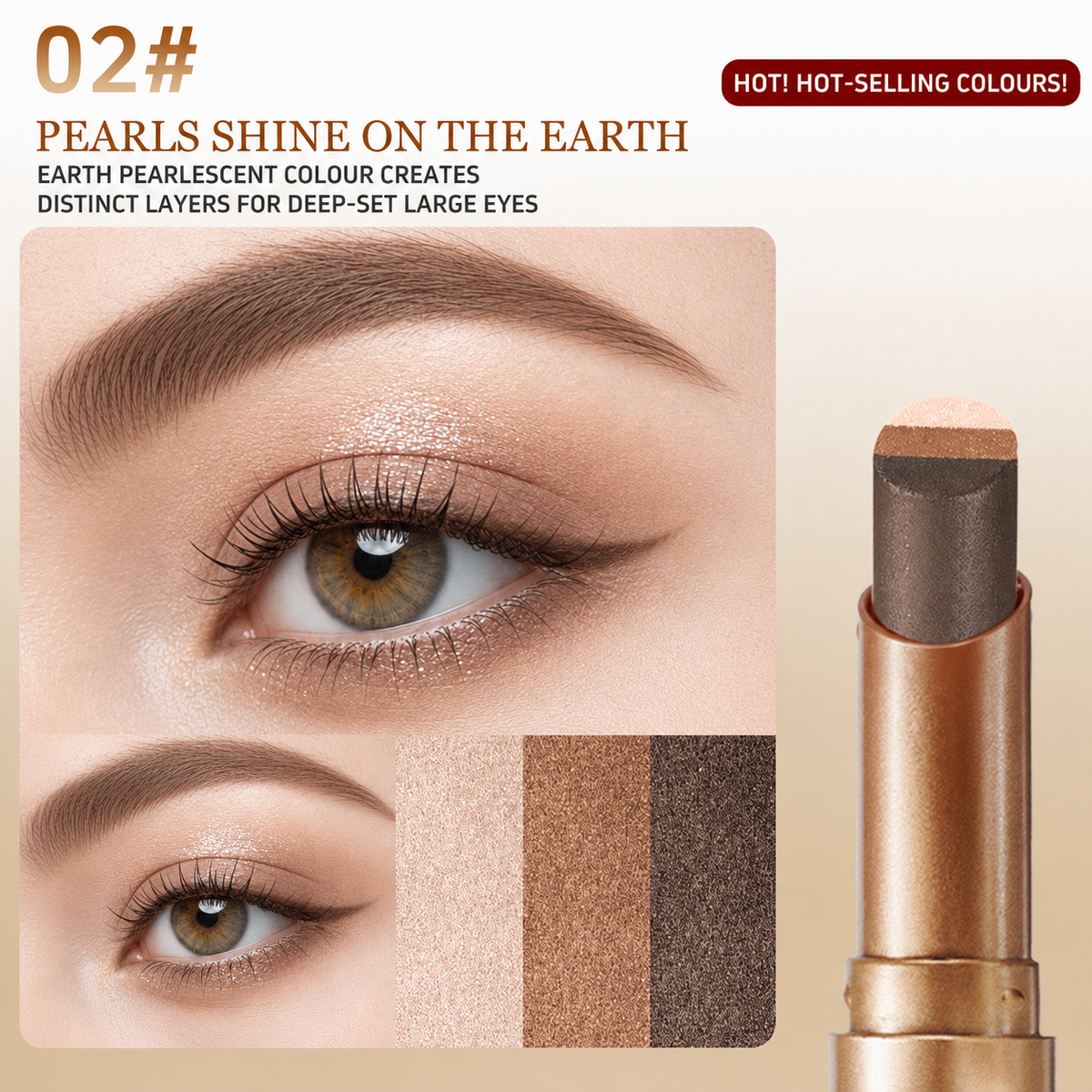 Effortless 3 Color Eyeshadow Stick