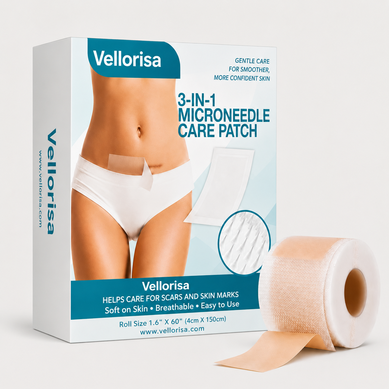 Vellorisa3-in-1 Microneedle Scar Care Patch