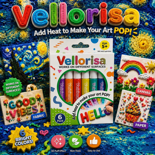 🦄👗Save66% by ordering today丨Vellorisa® 3D Relief Art Pen – Turn Flat Drawings Into Touchable 3D Art🪄