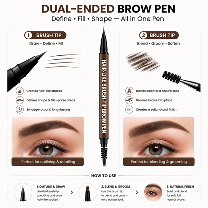 Last Day Buy 1 Get 1 Free🔥VEllorisa Waterproof Hair-Like Brow Pen – Smudge-Proof, Long-Lasting Natural Eyebrow Pencil