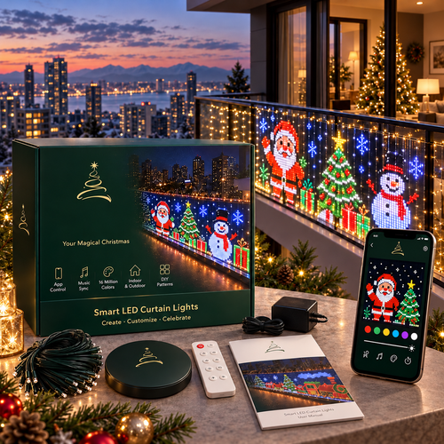 ✨ Perfect for Festive Decorations ✨300LED 34FT Christmas Light String with 8 Modes Timer & Remote Control