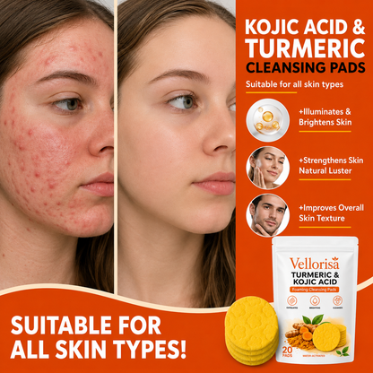 🔥Last Day 68% OFF-Vellorisa Turmeric Kojic Glow Pads