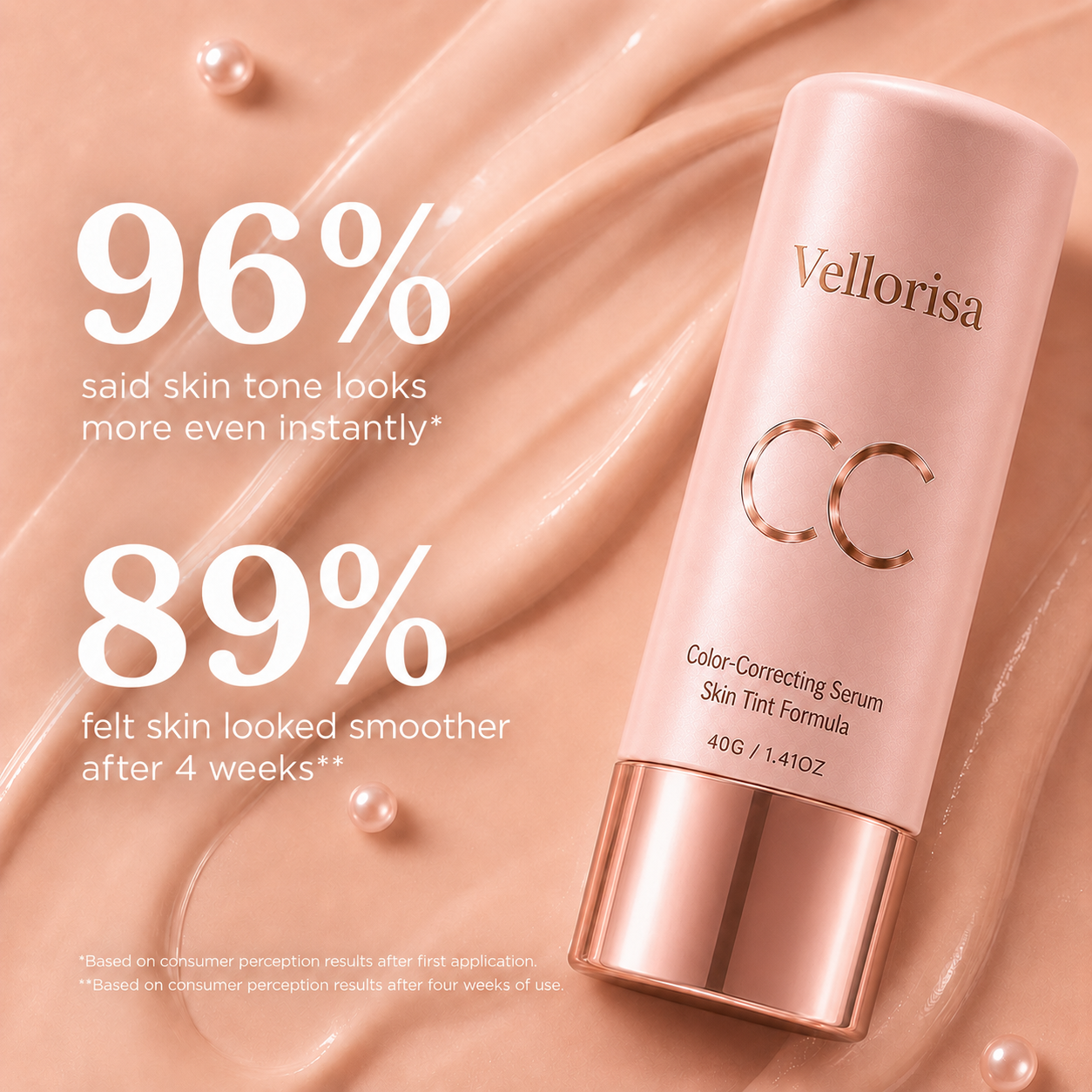 Last Day Buy1 Get 1 Free❤️Vellorisa Skin-PerfectingCC Serum-Cream