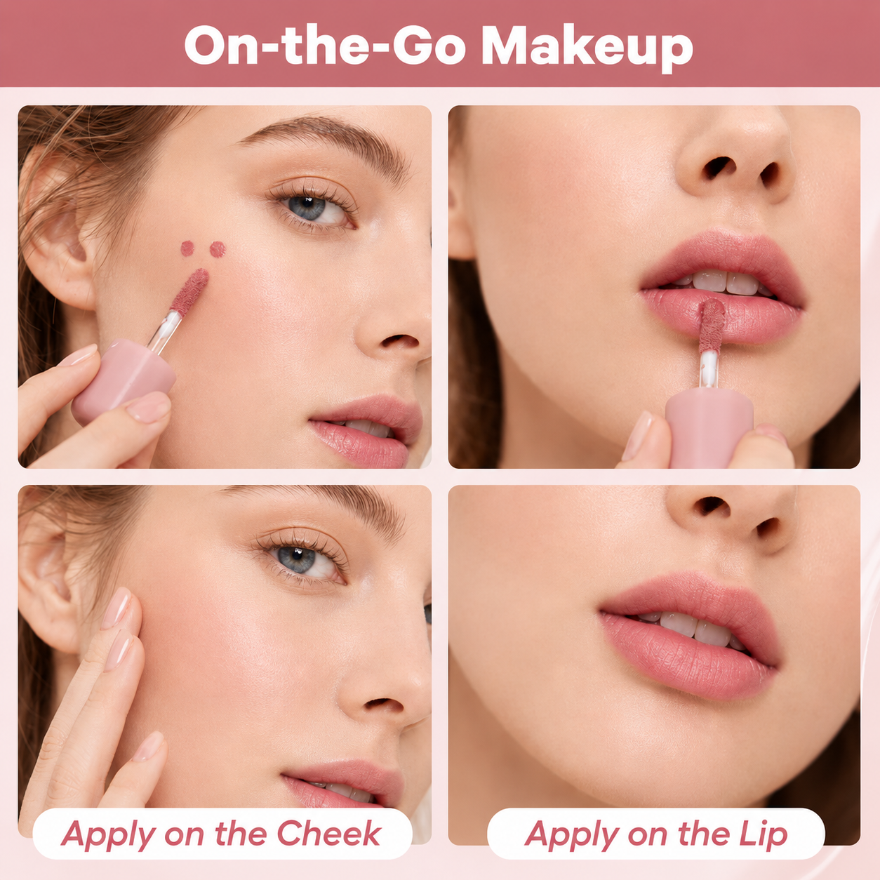 Soft Matte NudeBlur Lip Tintfor Lips and Cheeks