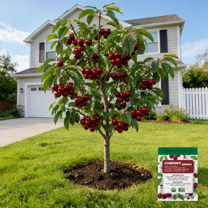Grow Your Own Sweet Cherry Tree 🍒 | From Seed to Fresh Fruit
