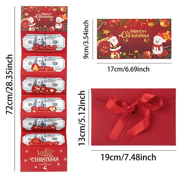 🎁 LAST DAY 50% OFF🎅🎄Foldable 6-Slot Christmas Red Envelope