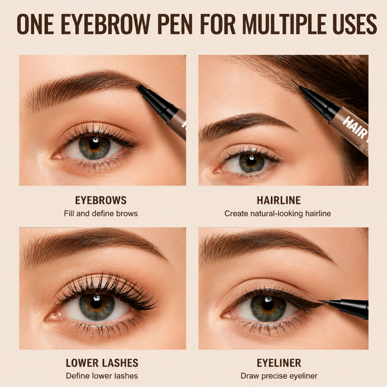 Last Day Buy 1 Get 1 Free🔥VEllorisa Waterproof Hair-Like Brow Pen – Smudge-Proof, Long-Lasting Natural Eyebrow Pencil
