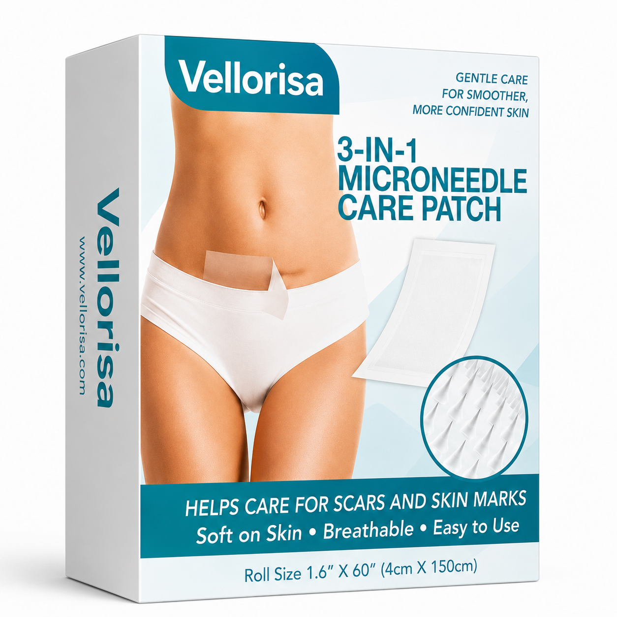 Vellorisa3-in-1 Microneedle Scar Care Patch