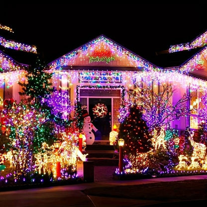 ✨ Perfect for Festive Decorations ✨300LED 34FT Christmas Light String with 8 Modes Timer & Remote Control